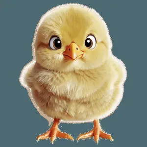 Adorable Chicky Illustration PNG mek