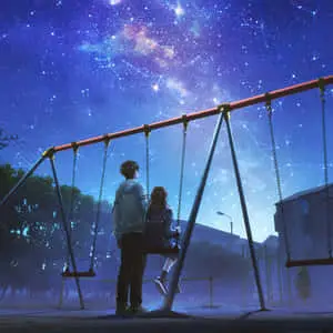 An artistic laptop with an Anime 4K background for your iPad