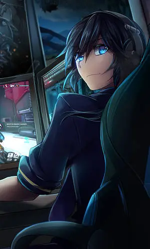 Anime Gaming Boy 4K Portrait