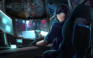 Anime Gaming Gamer Boy