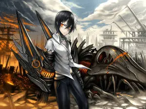 Cool Anime Boy Gaming