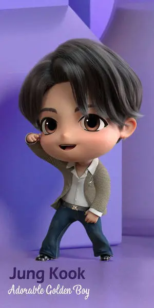 Anime Jungkook Adorable Golden Boy