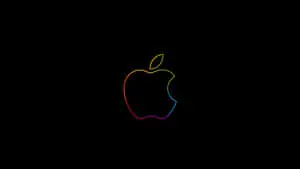  Caption: Sleek Apple Logo Wallpaper 