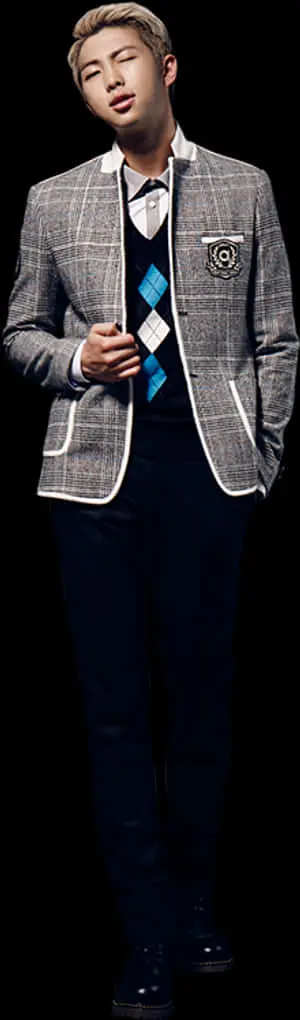 B T S Memberin Stylish Suit