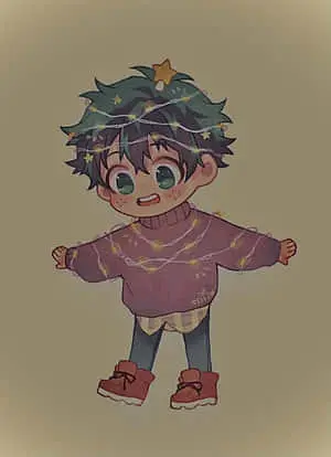 Look how cute Baby Deku is! 
