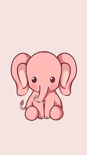 Baby Pink Elephant Cute IPhone