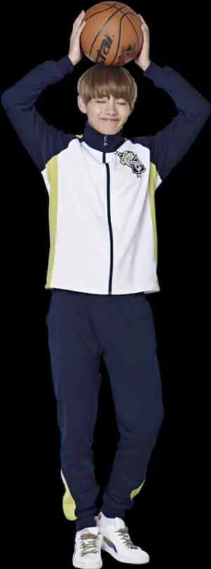 Basketball Fun Pose Taehyung