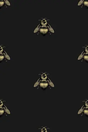 Bee Pattern Black Iphone
