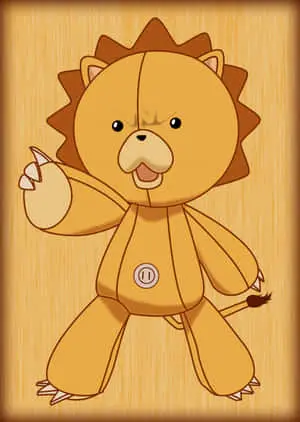  Caption: Bleach Kon - Adorable Plush Toy in Action 