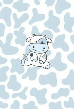 "Innovative Blue Cow Print Art"