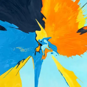 Bright Paint Splatter On Free iPad