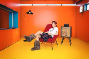 BTS Butter Jimin Red Couch