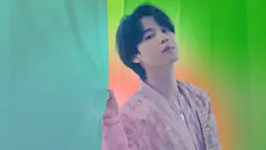 BTS Jimin In A Dreamy Neon Photoshoot