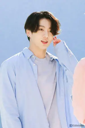 BTS Jung Kook Cute Baby Blue