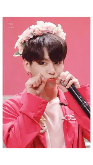 BTS Jung Kook Cute Flower Crown