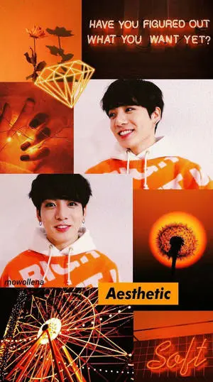 BTS Jungkook Orange Collage 2020