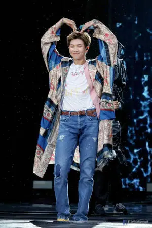 BTS RM Cute Heart Pose