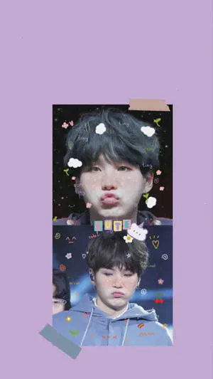 BTS Suga Cute Pout