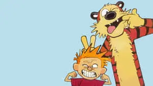 Calvin And Hobbes Cute Faces Picture