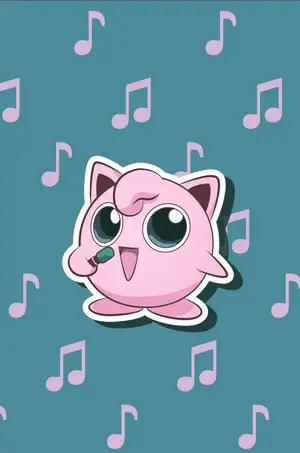  Caption: The Enchanting Melody - Jigglypuff in the Limelight 