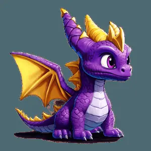 Chibi Spyro Cute PNG 06242024