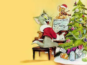 Christmas Tom And Jerry Cute