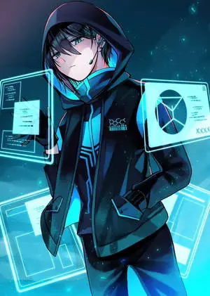 Cool Anime Phone Boy Gamer