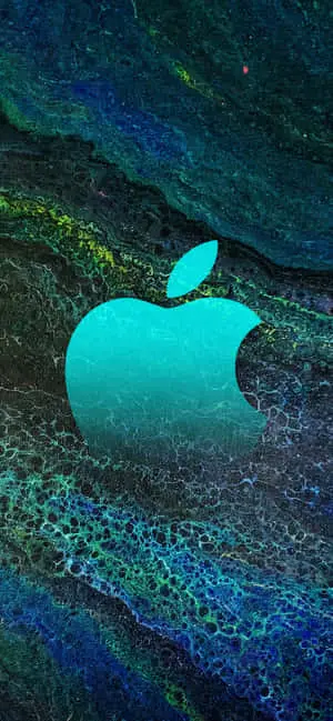 Cool Apple Blue Green Abstract