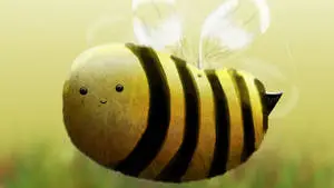 Cute 3D Cartoon Bee