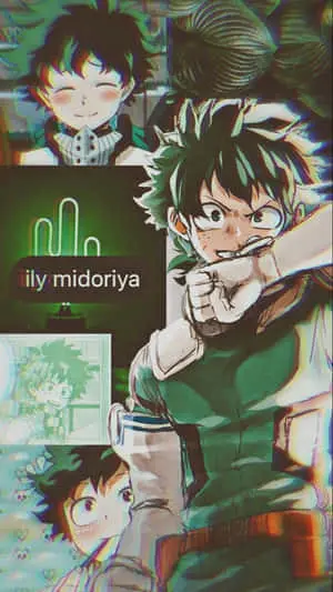 Cute Aesthetic Deku Retro Collage
