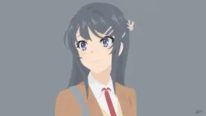 Cute Art Illustration Of Mai Sakurajima