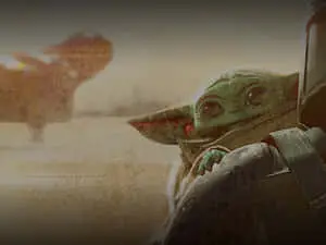 Cute Baby Yoda Grunge Picture