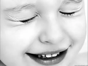 Cute Black And White Aesthetic Child Blinking