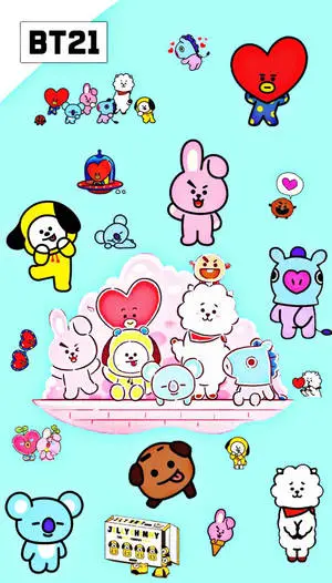 Cute BT21 Characters Poster