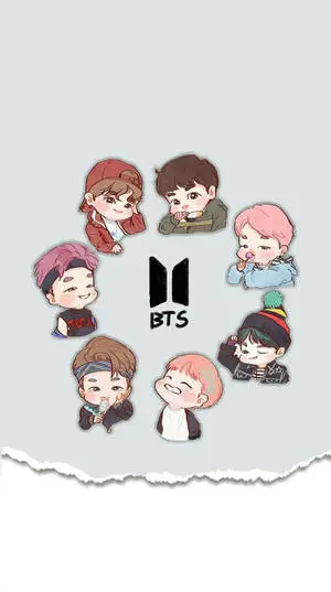 Cute Bts Drawing B21 Logo 