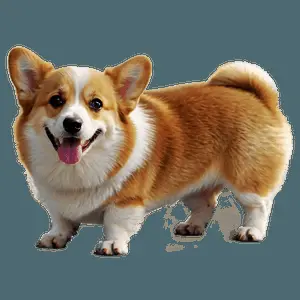 Cute Corgi PNG twu