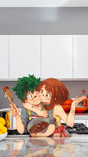 Cute Deku and Uraraka