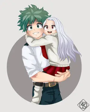 Cute Deku Carrying Eri