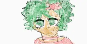 Cute Deku Toddler Drawing Picture