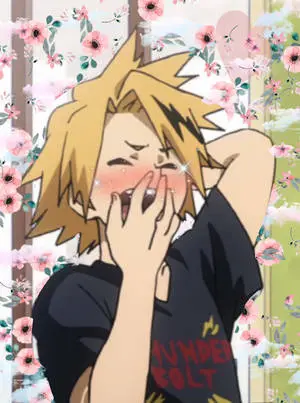 Cute Denki Yawning