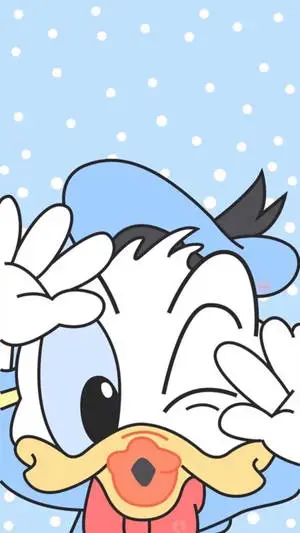 Donald Duck, bright-eyed and bushy-tailed