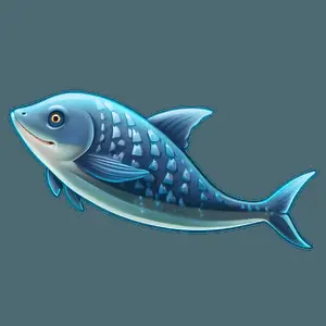 Cute Fin Illustration PNG 06272024