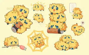 Cute Joltik Scenarios Desktop
