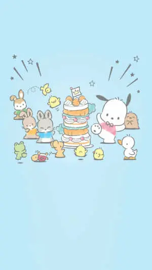 Cute Kawaii Japanese Characters Wallpaper