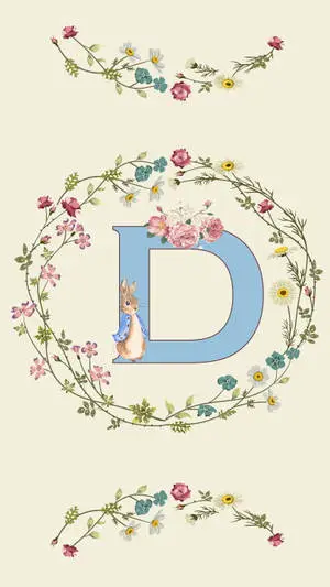 Cute Pastel Aesthetic Letter D