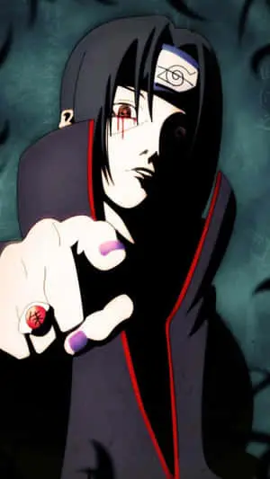 Cute Sasuke Steeling a Glimpse of the Village