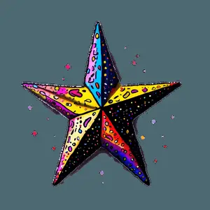 Cute Star Clipart PNG 06202024