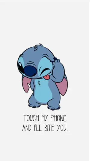 Cute Stitch Touch My IPhone