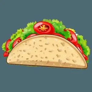 Cute Taco Clipart PNG 06262024