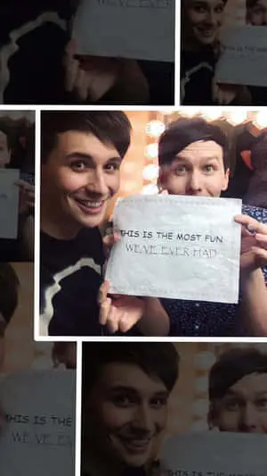 Image  Dan and Phil Cuddling
